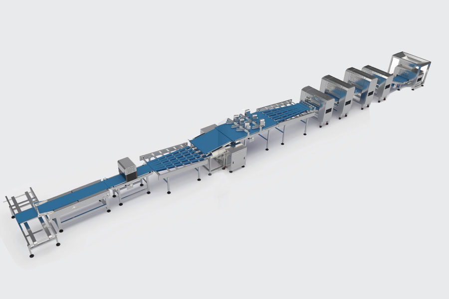 多功能面包生产线(带捏花机)